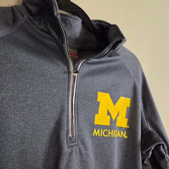 Knights Apparel Other - Knights Apparel Michigan Wolverines NCAA Football Quarter Zip Pullover Mens XL